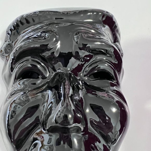 Vintage 80's Smile Now Cry Later Decorative Porcelain Masks Comedy Tragedy Drama - Picture 8 of 11